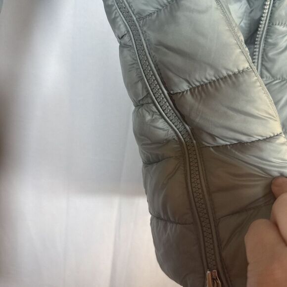 Antonio Melani Light Green Puffer Jacket With Hood Size XS Preowned - Picture 5 of 16